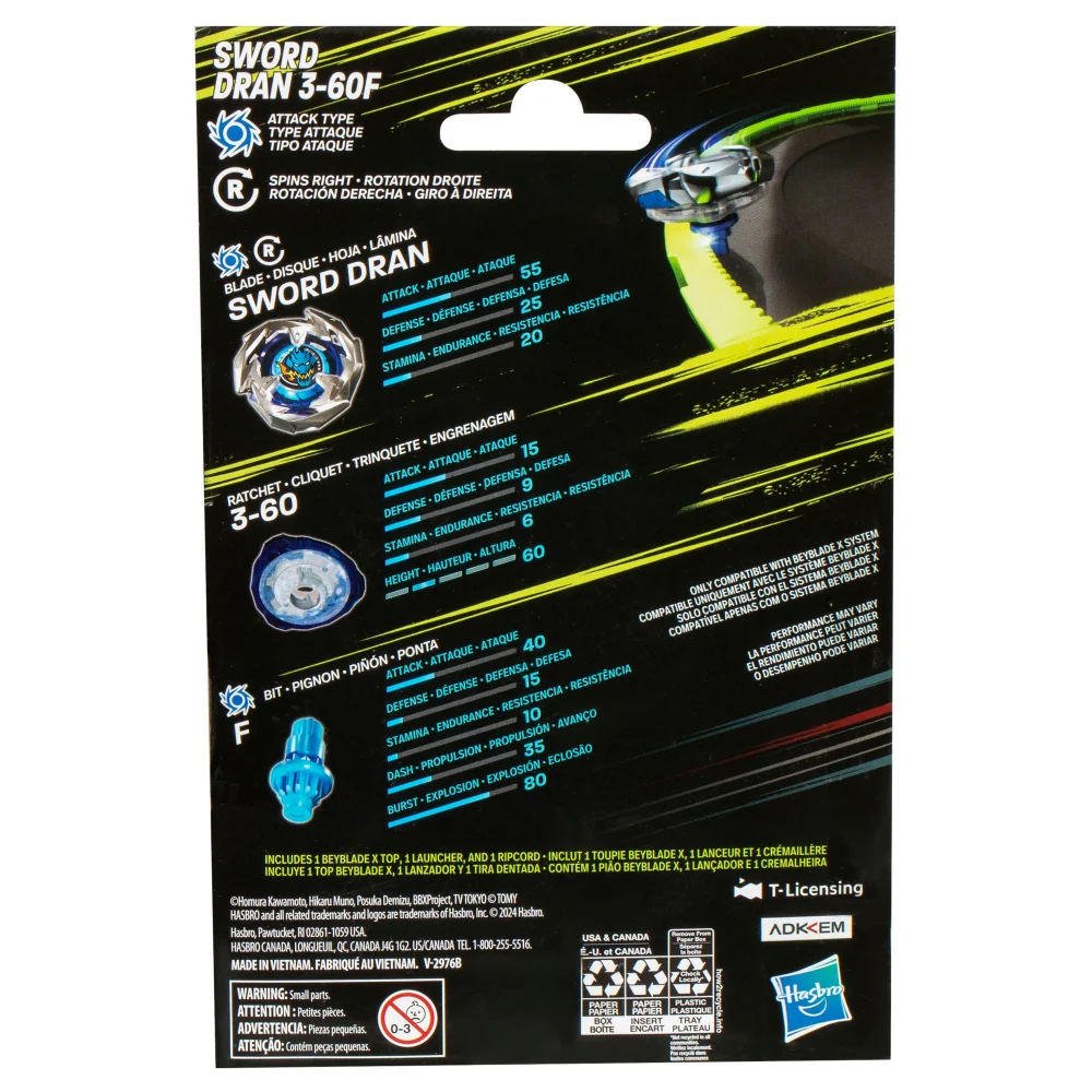 Hasbro Beyblade X | Starter Sword Dran 3-60F | F9580 - Image 3