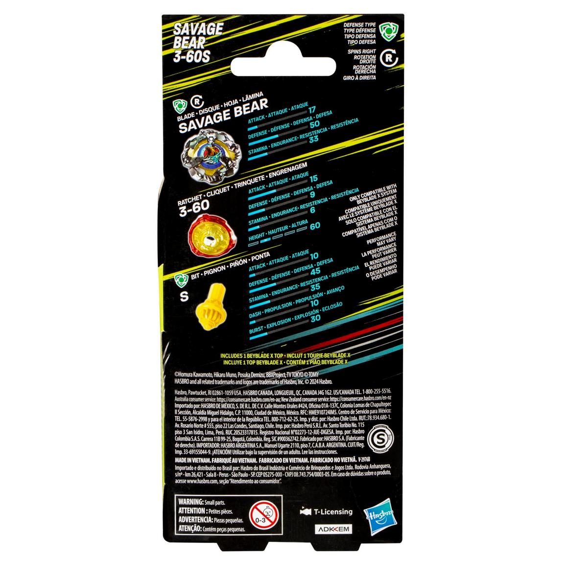 Hasbro Beyblade X | Booster Savage Bear 3-60S - Image 2