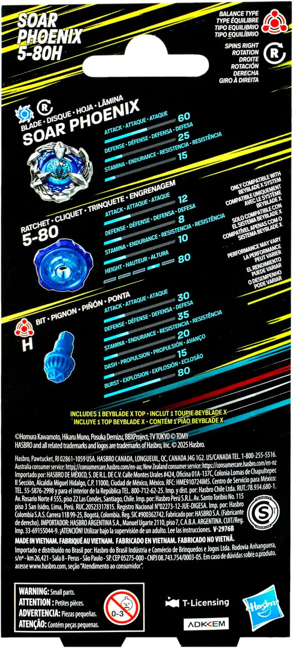 Hasbro Beyblade X | Booster Soar Phoenix Wing 5-80H - Image 2