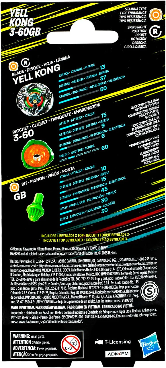 Hasbro Beyblade X | Booster Yell Kong 3-60GB - Image 2