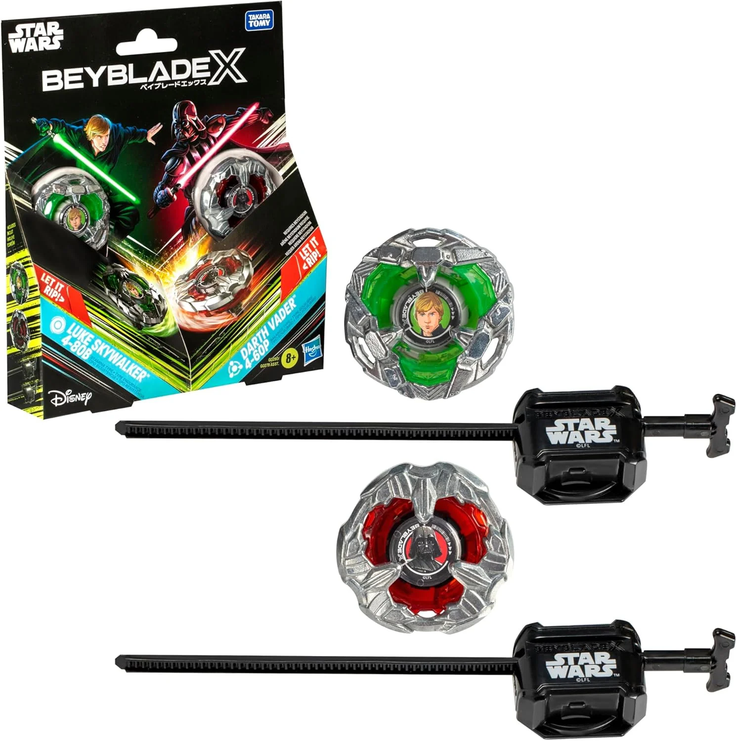 Hasbro Beyblade X | Luke Skywalker 4-80B and Darth Vader 4-60P | G0290 - Image 2
