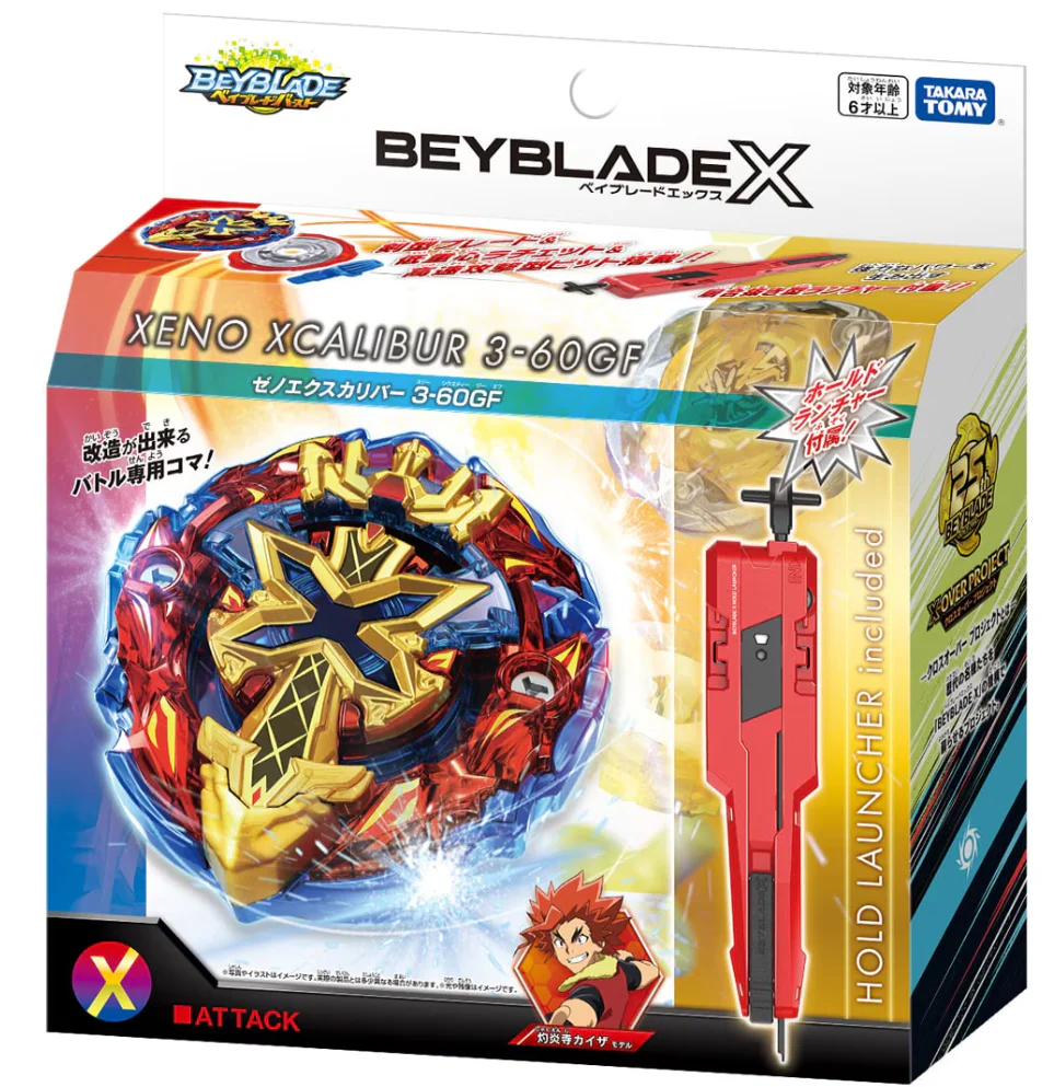 Takara Tomy Beyblade X | BX-00 Xeno Xcalibur 3-60GF