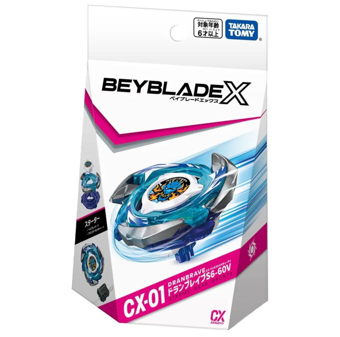 Takara Tomy Beyblade X | CX-01 Starter DranBrave S6-60V