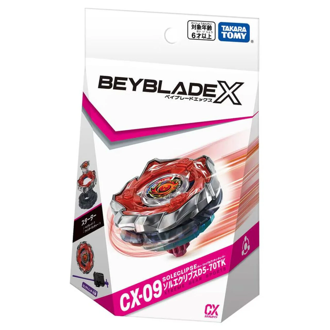Takara Tomy Beyblade X | CX-09 Starter Sol Eclipse D5-70TK