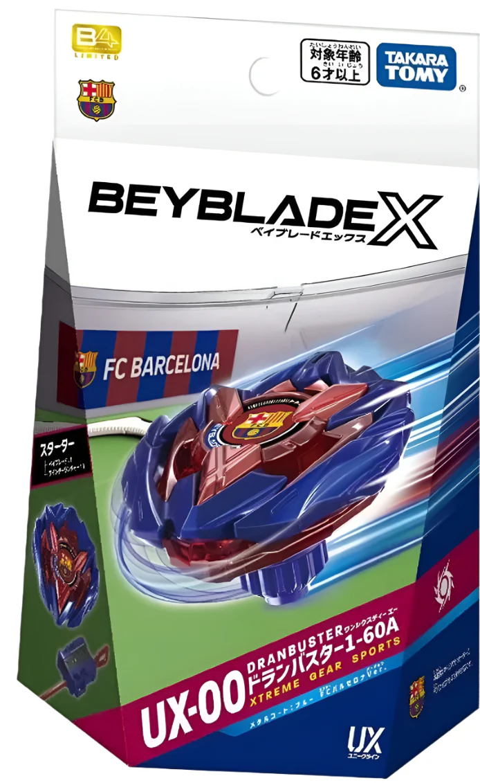 Takara Tomy Beyblade X | UX-00 Dran Buster 1-60A FC Barcelona Version